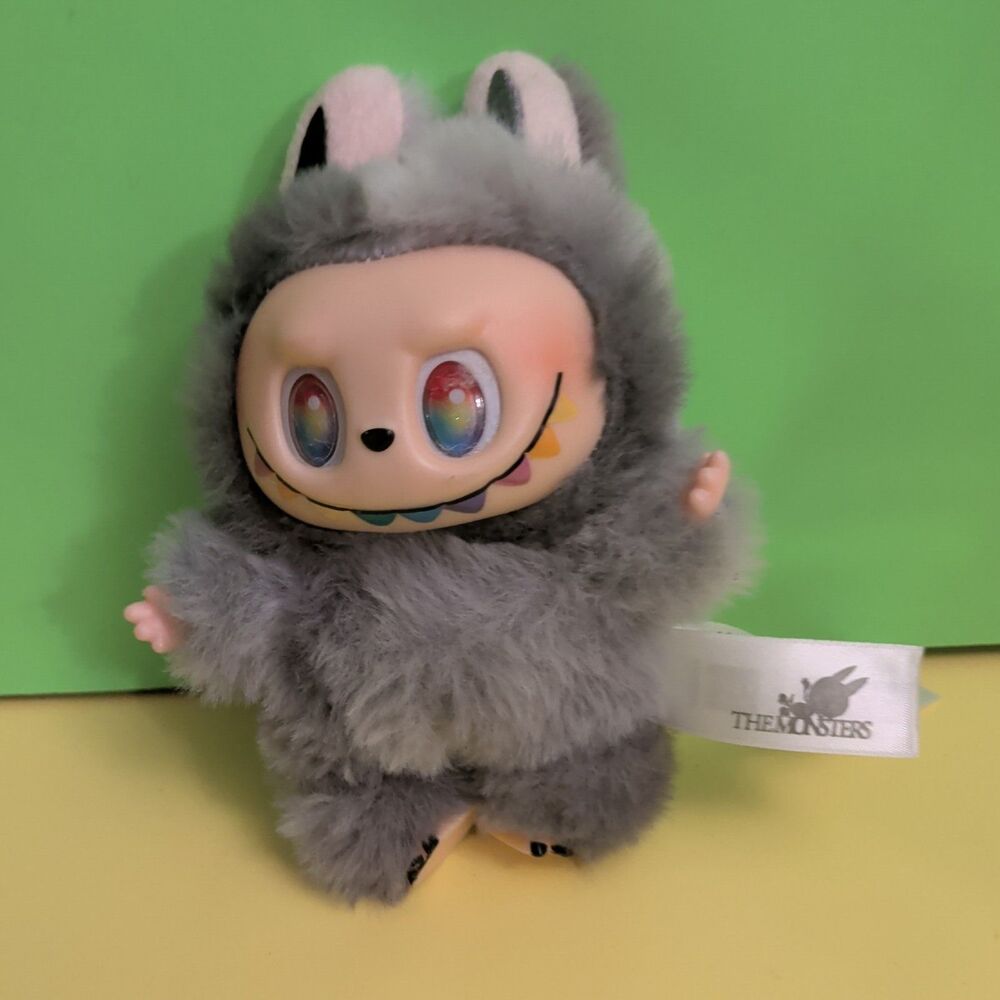 POP MART THE MONSTERS Big Energy Secret Grey Plush Figure Keychain Labubu Rare